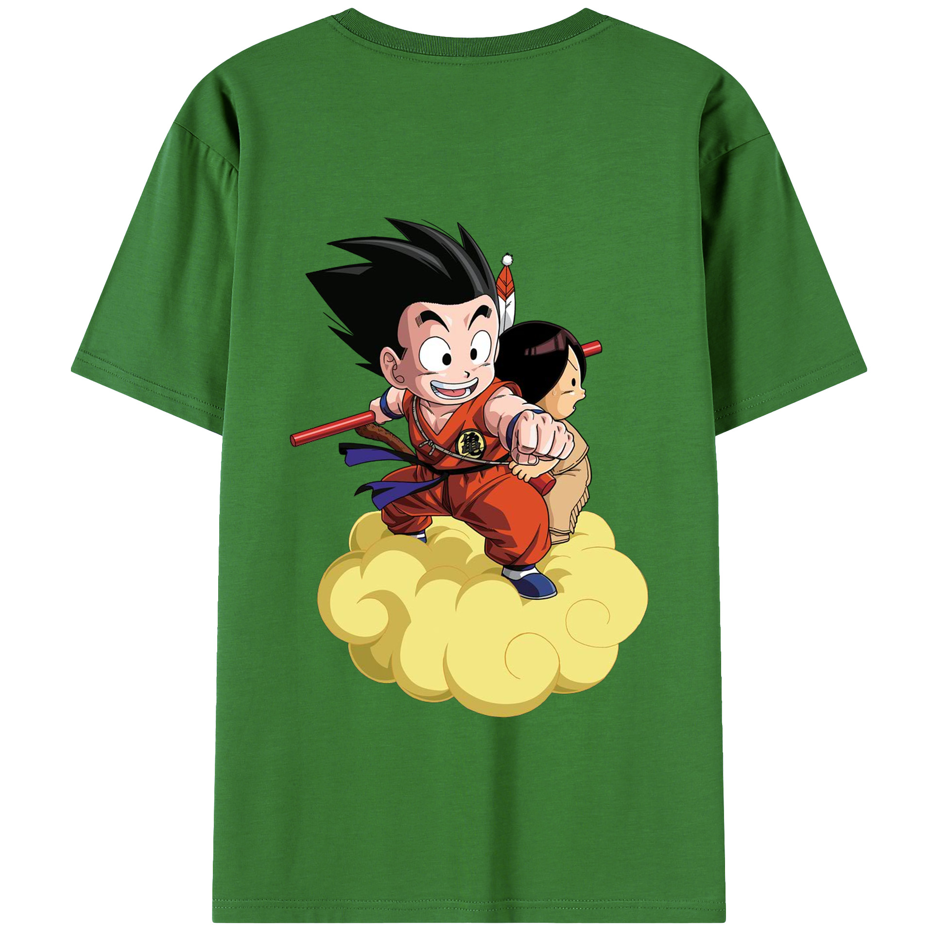 （画像用） ドラゴンボール 孫悟空（そん ごくう）Son Goku カカロット DRAGON BALL Kakarotto レディース半袖Tシャツ(バックプリント)